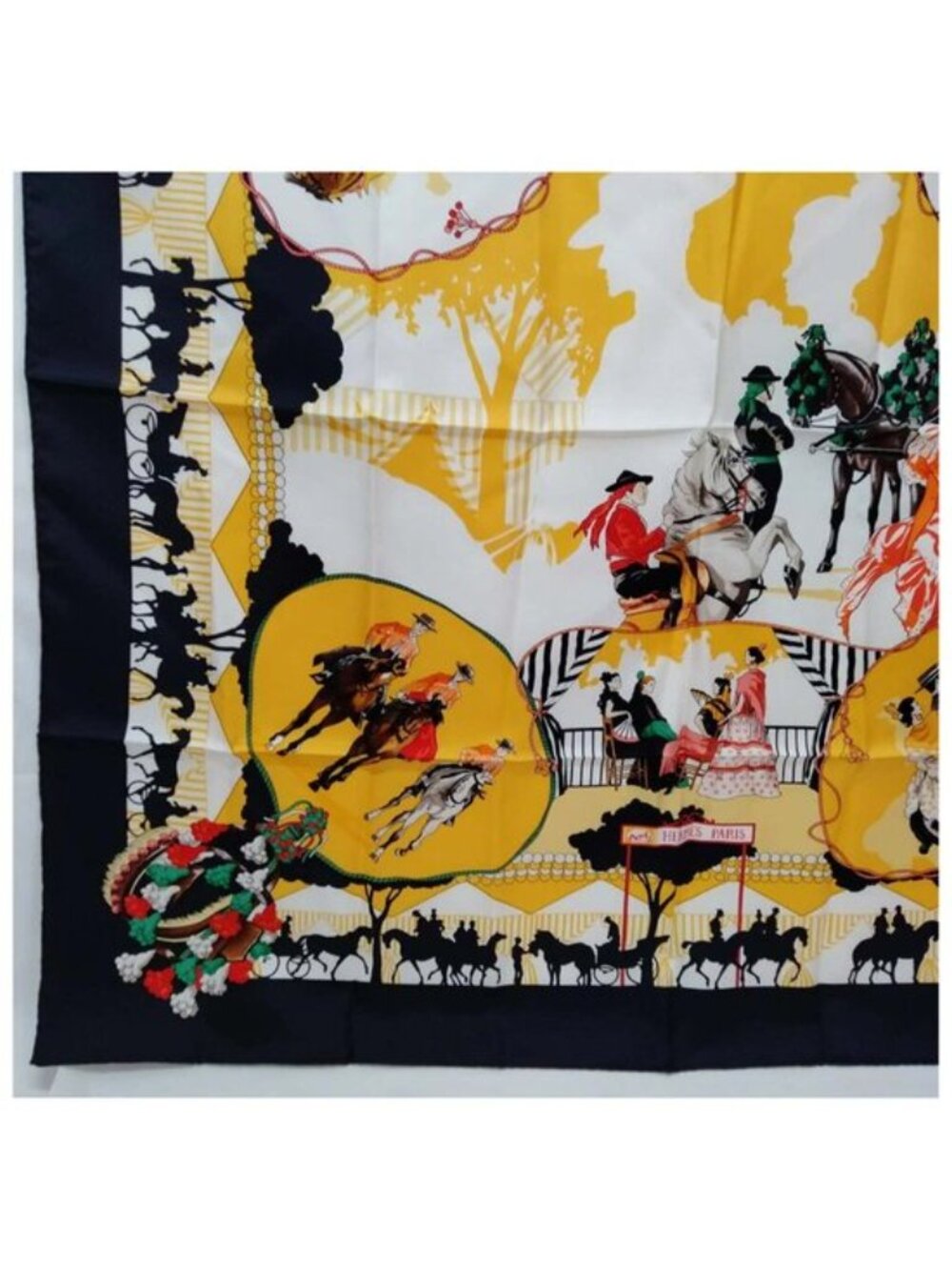 Hermes Feria de Sevilla Carré 90 Silk Scarf - Picture 7 of 10